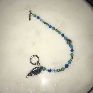 handmade beautiful blue bracelet
